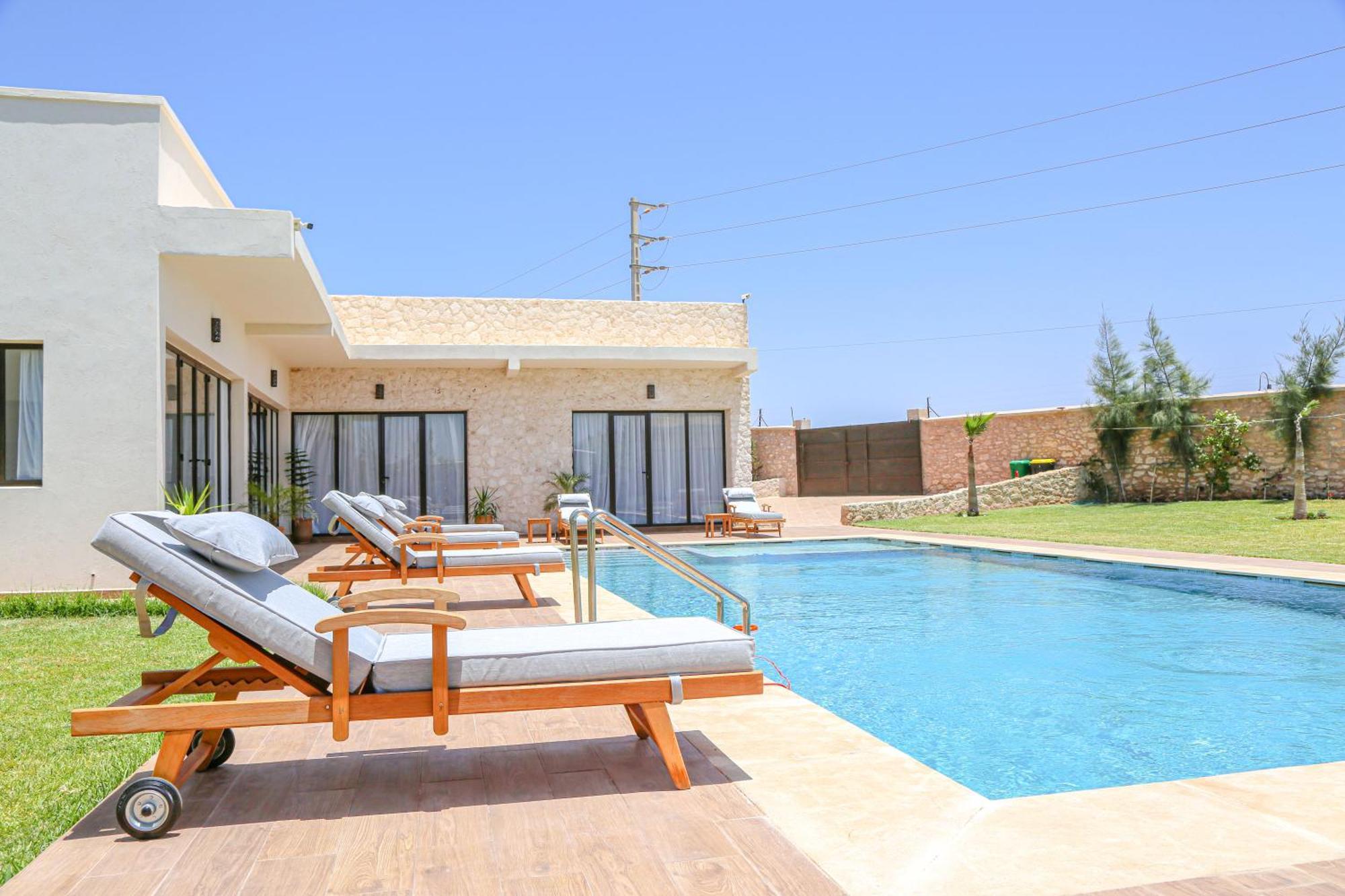 Villa La Rose Bleue - Residence Hoteliere Avec Piscine - Ес-Сувейра Екстер'єр фото