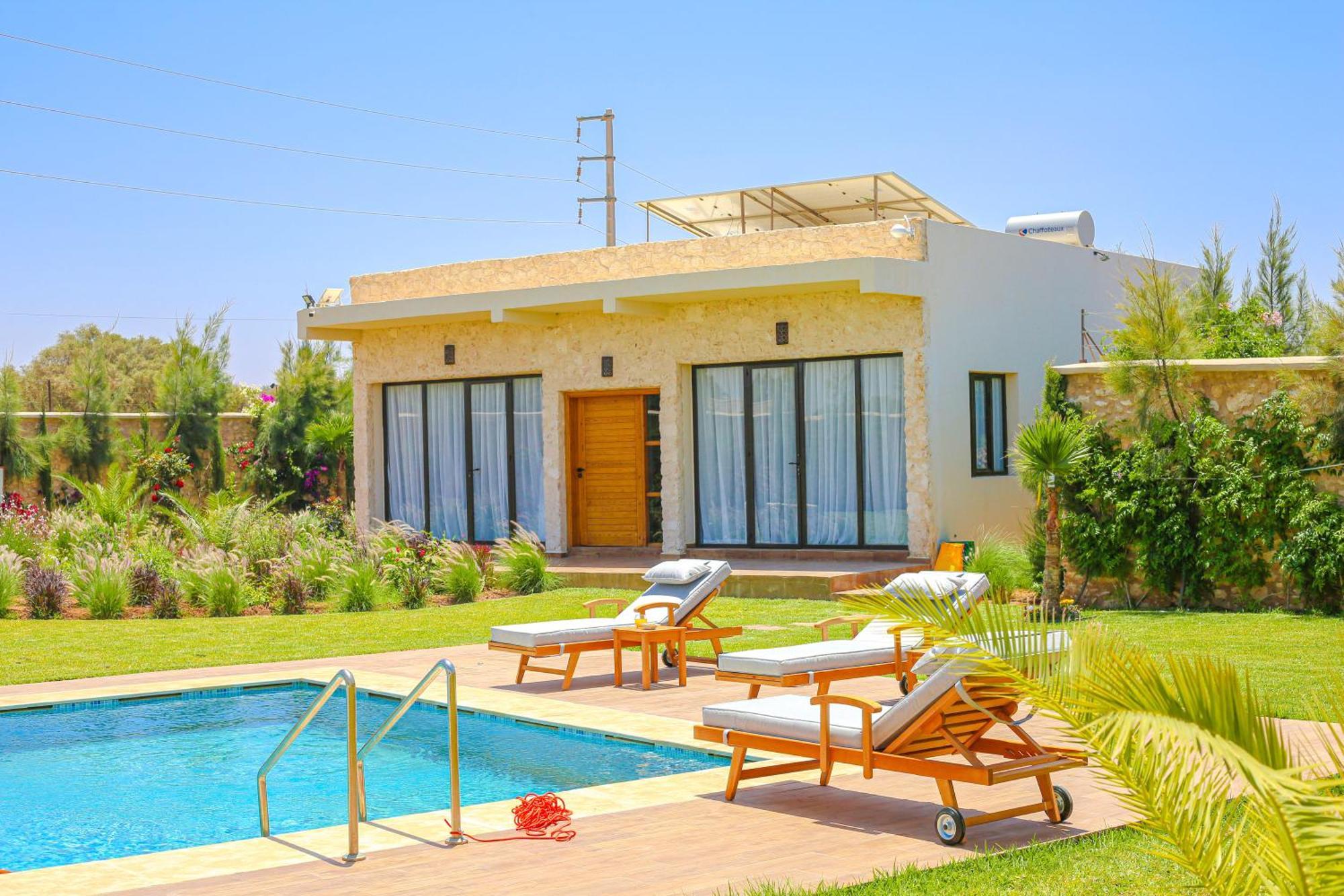 Villa La Rose Bleue - Residence Hoteliere Avec Piscine - Ес-Сувейра Екстер'єр фото