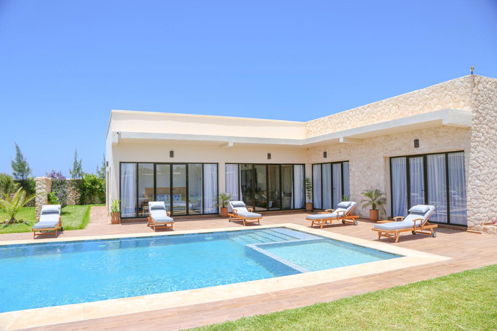 Villa La Rose Bleue - Residence Hoteliere Avec Piscine - Ес-Сувейра Екстер'єр фото